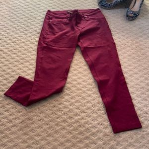 Cranberry colored, stretchy, like new, so cute!